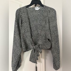 Princess Polly tie front blouse